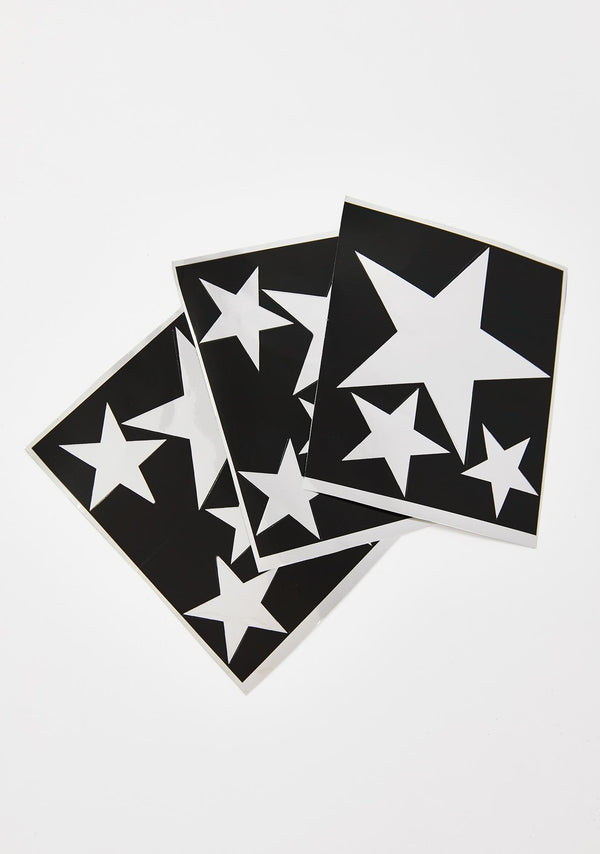 Star Disco Stencil Sheets